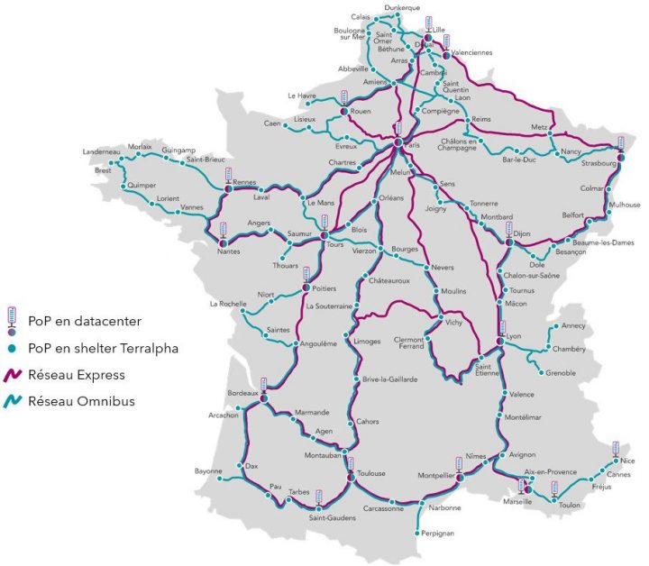 Carte avec légende web
