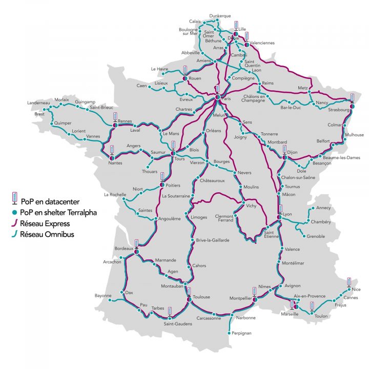 Carte des deux réseaux web 2